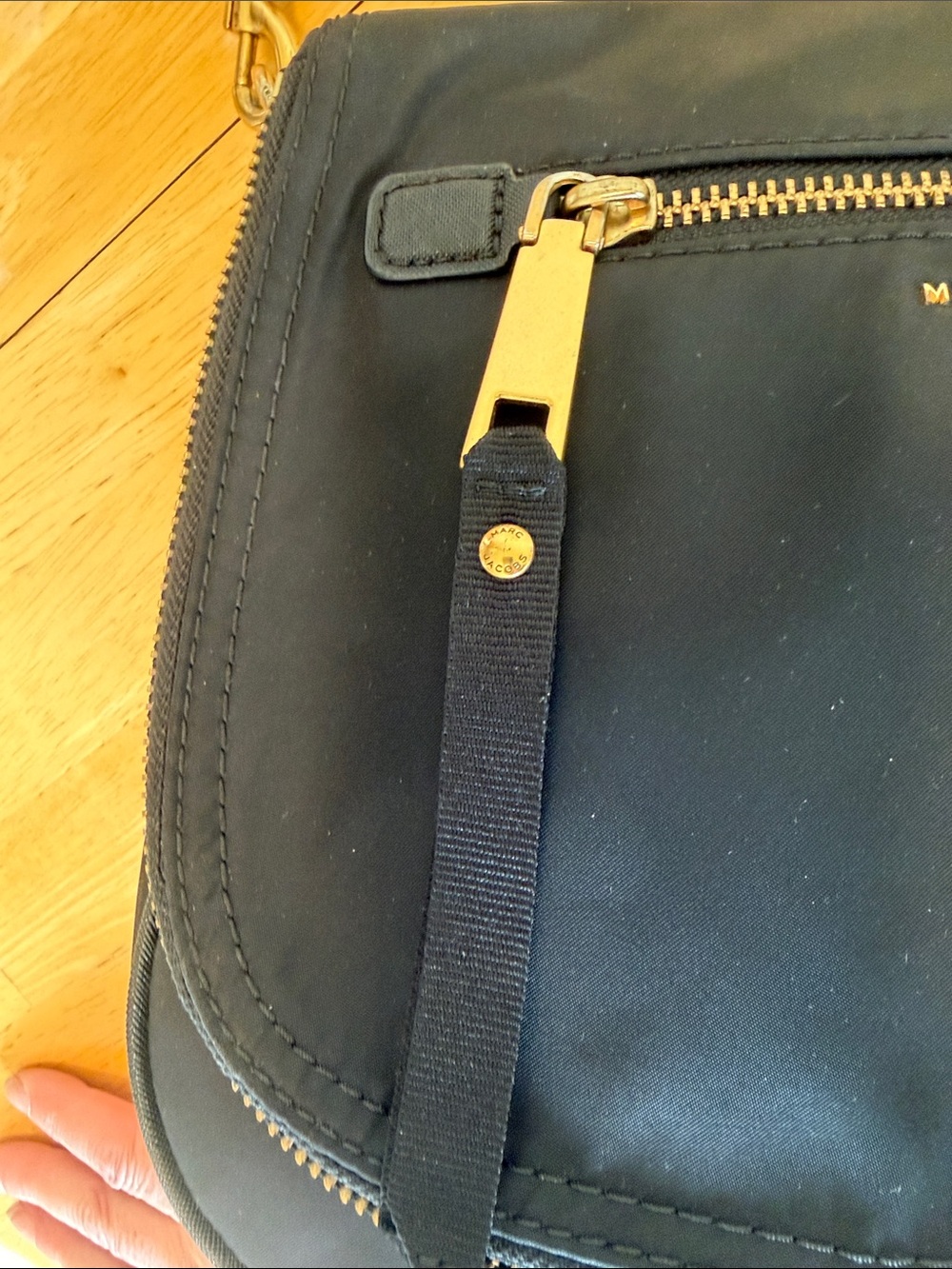NWOT Marc Jacobs Leather Saddle Crossbody Bag in Black - Picture 7 of 13